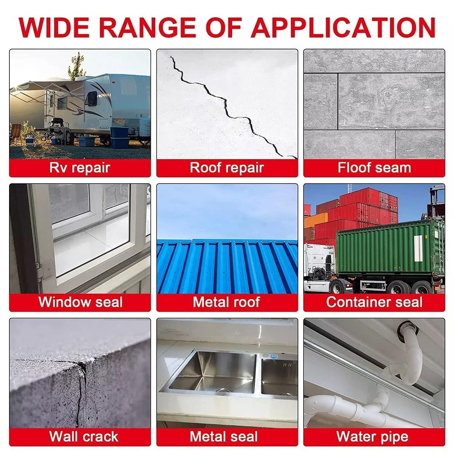 High Polymer Butyl Waterproof Tape | Heavy Duty Leakage Stop Tape for Water Tank, Roof & Window Crack