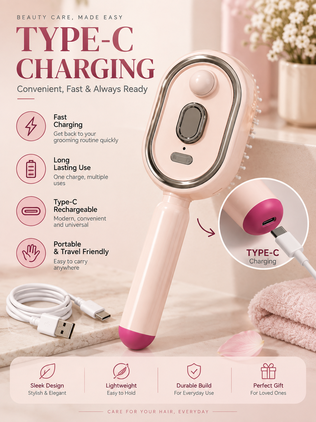 Electric Spray Air Cushion Massage Comb